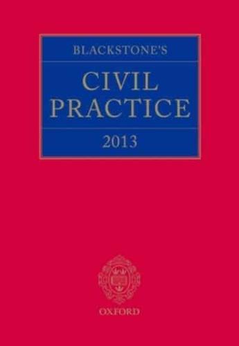 Blackstone's Civil Practice 2013