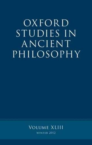 Oxford Studies in Ancient Philosophy. Volume 43