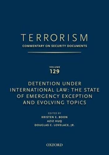 TERRORISM: COMMENTARY ON SECURITY DOCUMENTS VOLUME 129