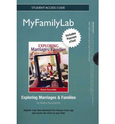 NEW MyLab Sociology With Pearson eText -- Student Access Card -- For Exploring Marriages and Families