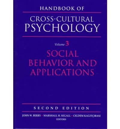 Handbook of Cross-Cultural Psychology