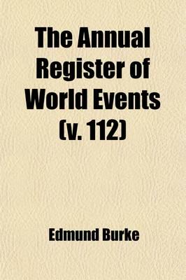 Annual Register of World Events (Volume 112); A Review of the Year