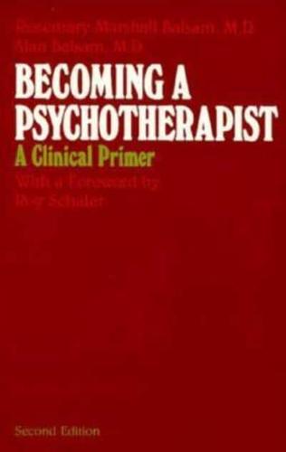 Becoming a Psychotherapist
