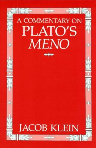 A Commentary on Plato's Meno