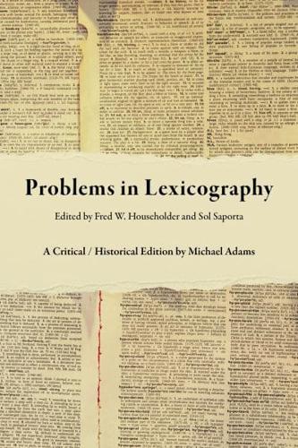 Problems in Lexicography