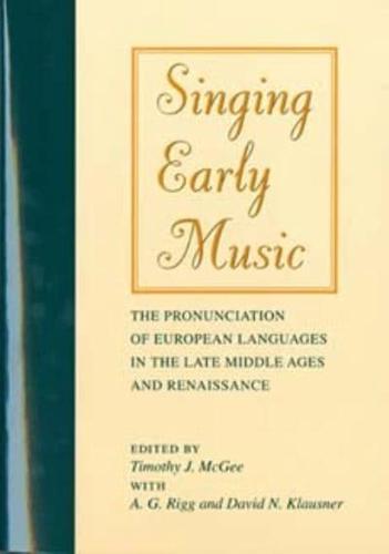 Singing Early Music