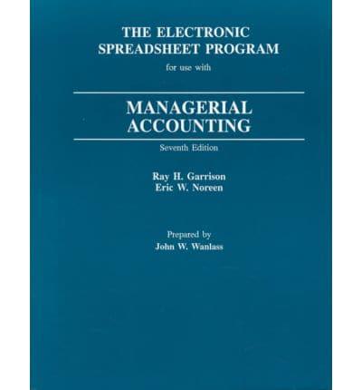 Electronic Spreadsheet Program for Use With Managerial Accounting