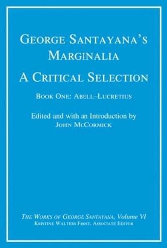George Santayana's Marginalia