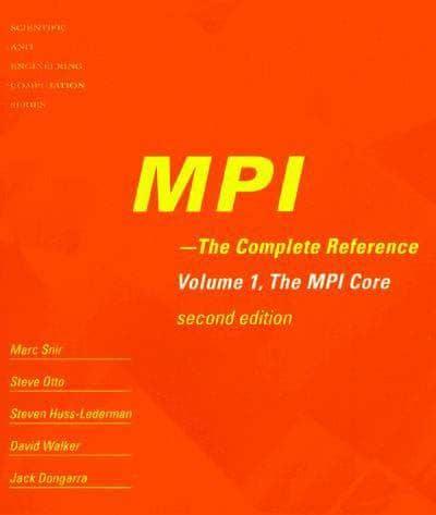 MPI--the Complete Reference