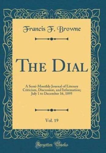 The Dial, Vol. 19