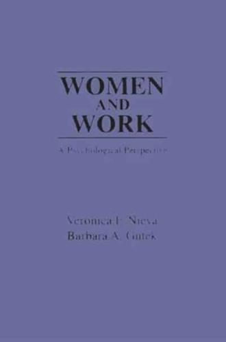 Women and Work: A Psychological Perspective