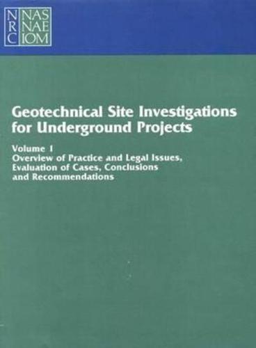 Geotechnical Site Investigations for Underground Projects