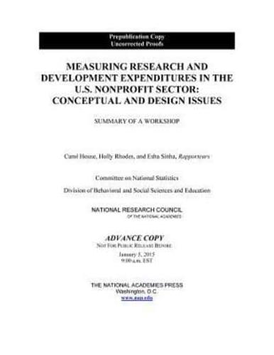 Measuring Research and Development Expenditures in the U.S. Nonprofit Sector