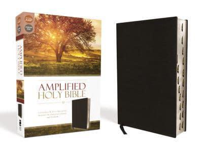 Amplified Holy Bible, Bonded Leather, Black, Thumb Indexed