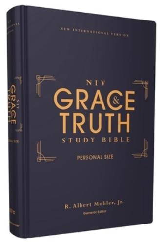 Niv, the Grace and Truth Study Bible (Trustworthy and Practical Insights), Personal Size, Hardcover, Red Letter, Comfort Print