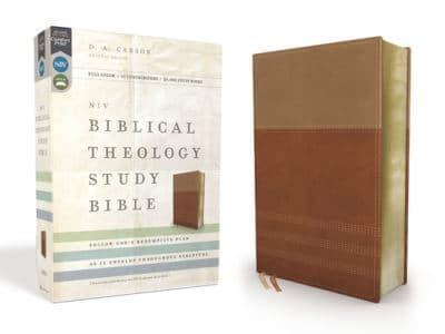 NIV, Biblical Theology Study Bible, Imitation Leather, Tan/Brown, Comfort Print