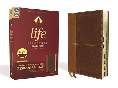 Niv, Life Application Study Bible, Third Edition, Personal Size, Leathersoft, Brown, Indexed, Red Letter Edition