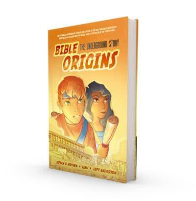 Bible Origins (Portions of the New Testament + Graphic Novel Origin Stories), Hardcover, Orange