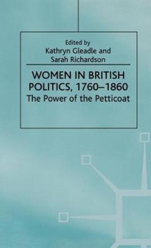 Women in British Politics, 1760-1860