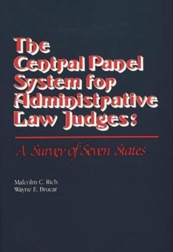 Central Panel System for Administrative Law Judges