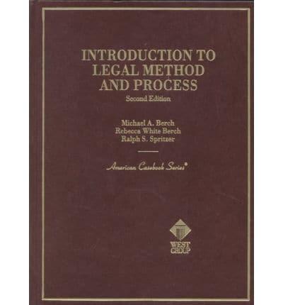 Introduction to Legal Method and Process