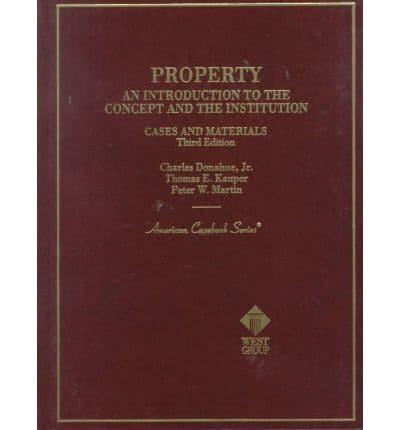 Cases and Materials on Property