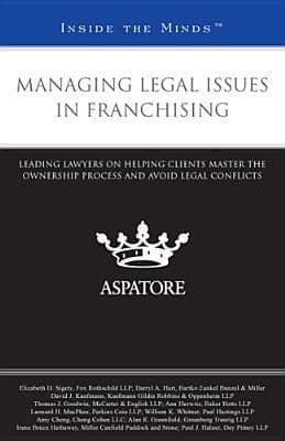 Managing Legal Issues in Franchising