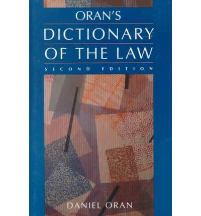 Oran's Dictionary of the Law