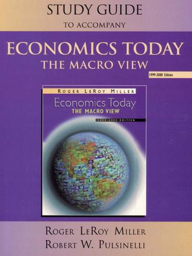 Study Guide T/a Economics Today, 1999-2000