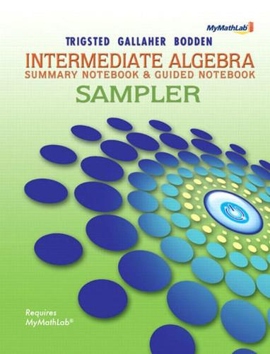 Exam Copy Sampler for MyLab Math Intermediate Algebra Student Access Kit