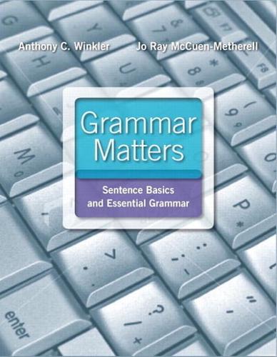 Grammar Matters Plus MyWritingLab -- Access Card Package