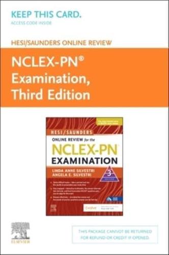Hesi/Saunders Online Review for the NCLEX-PN Examination 1 Year Access Card