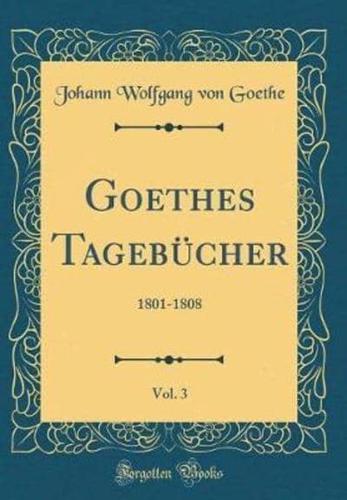Goethes Tagebucher, Vol. 3