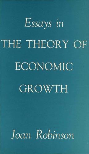 Essays in the Theory of Economic Growth