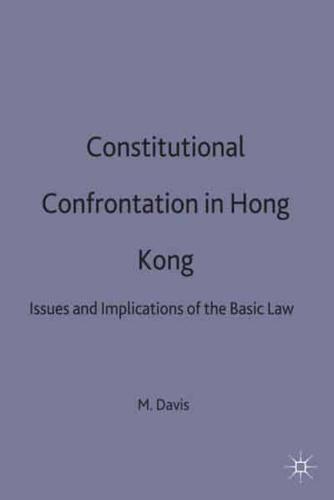 Constitutional Confrontation in Hong Kong