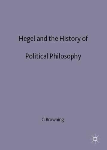 Hegel and the History of Political Philosophy