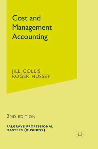 Cost and Management Accounting