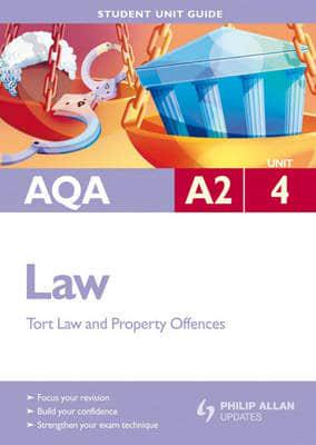 AQA A2 Law. Unit 4 Criminal Law (Offences Against Property) and Law of Tort