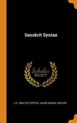 Sanskrit Syntax