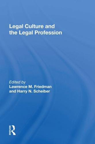 Legal Culture and the Legal Profession