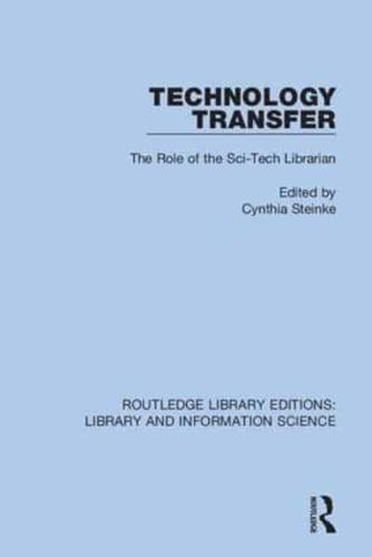 Technology Transfer: The Role of the Sci-Tech Librarian