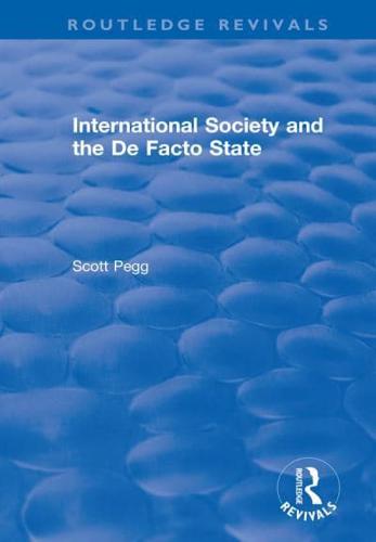 International Society and the De Facto State