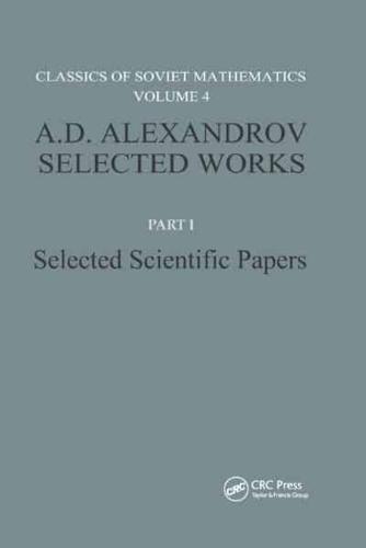 A.D. Alexandrov Selected Works Part I