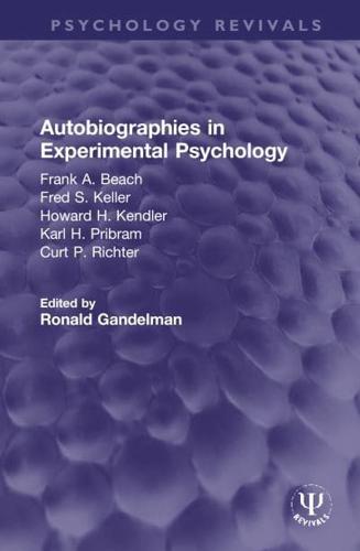 Autobiographies in Experimental Psychology