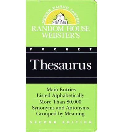 Webster's Pocket Thesaurus