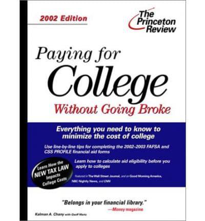 Paying for College 2002