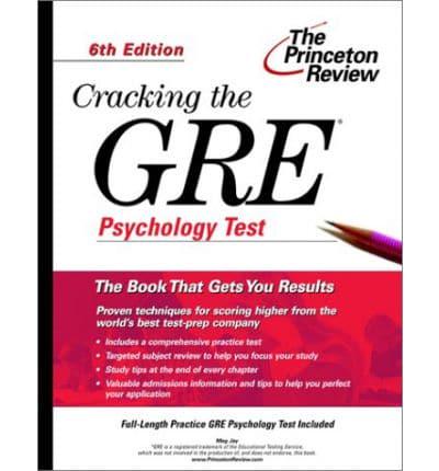 Cracking Gre Psychology 6/E