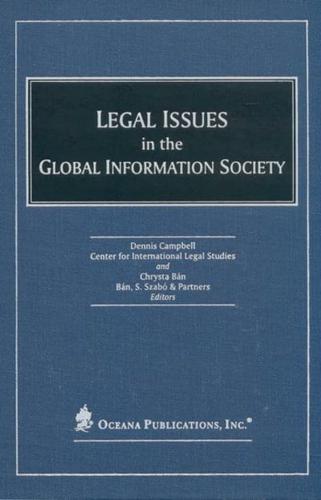 Legal Issues in the Global Information Society