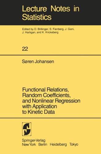 Functional Relations, Random Coefficients, and Nonlinear Regression With Application to Kinetic Data