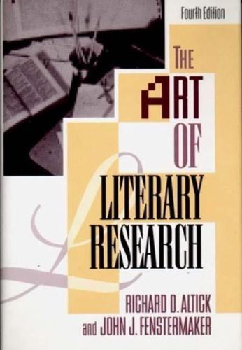 The Art of Literary Research